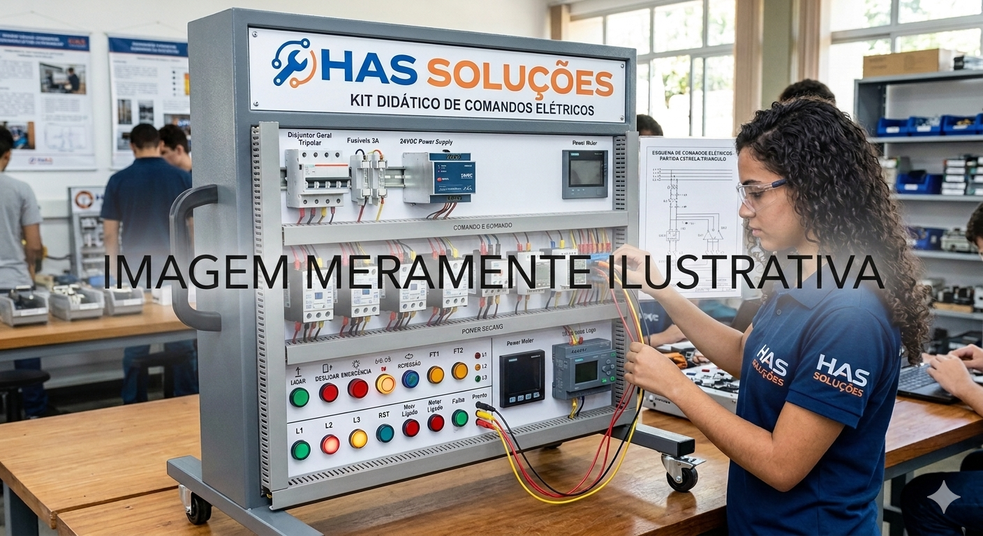 Kit didático de Comando Elétrico